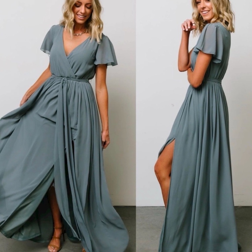 Baltic Born Maxi Dress in Slate Blue